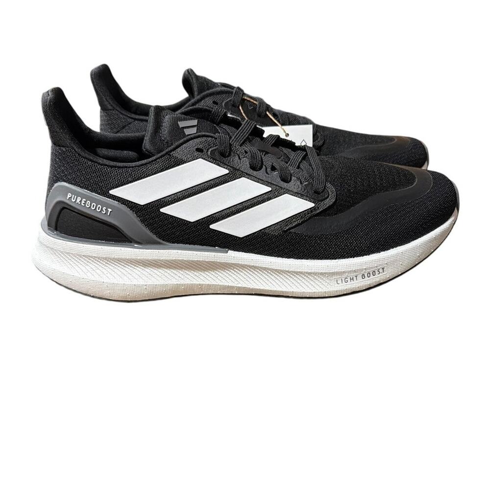 ADIDAS IF9201 Pureboost 5 Core Black Cloud White Grey Womens Size 9.5 New